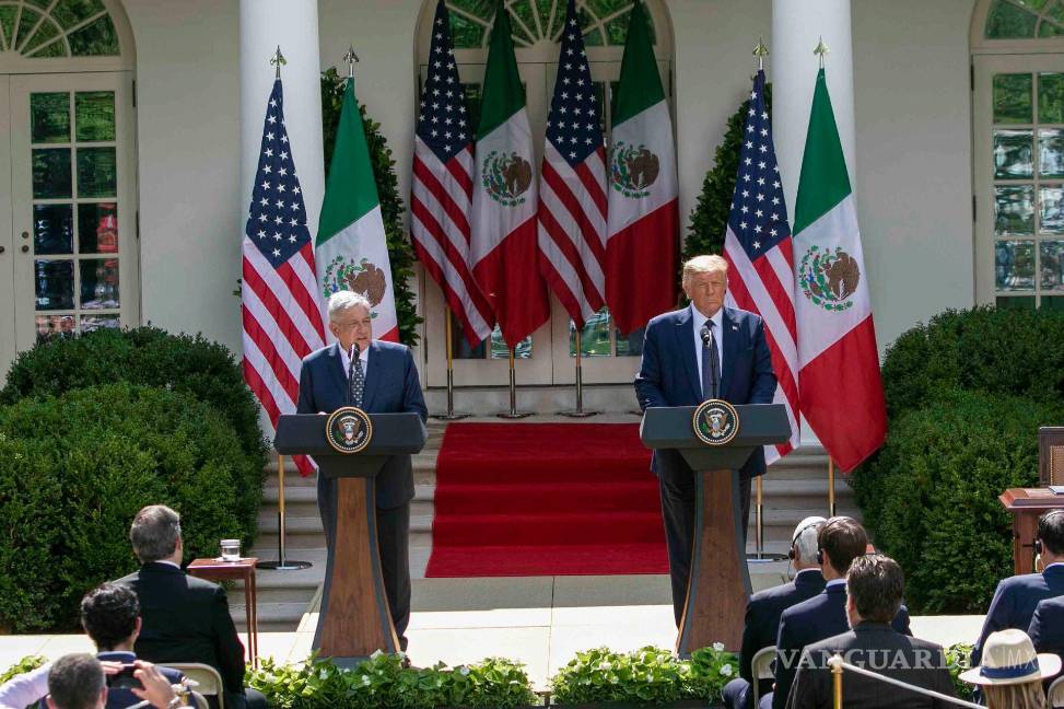 $!Andrés Manuel López Obrador, Presidente de México, y Donald Trump, mandatario estadounidense en la Casa Blanca.