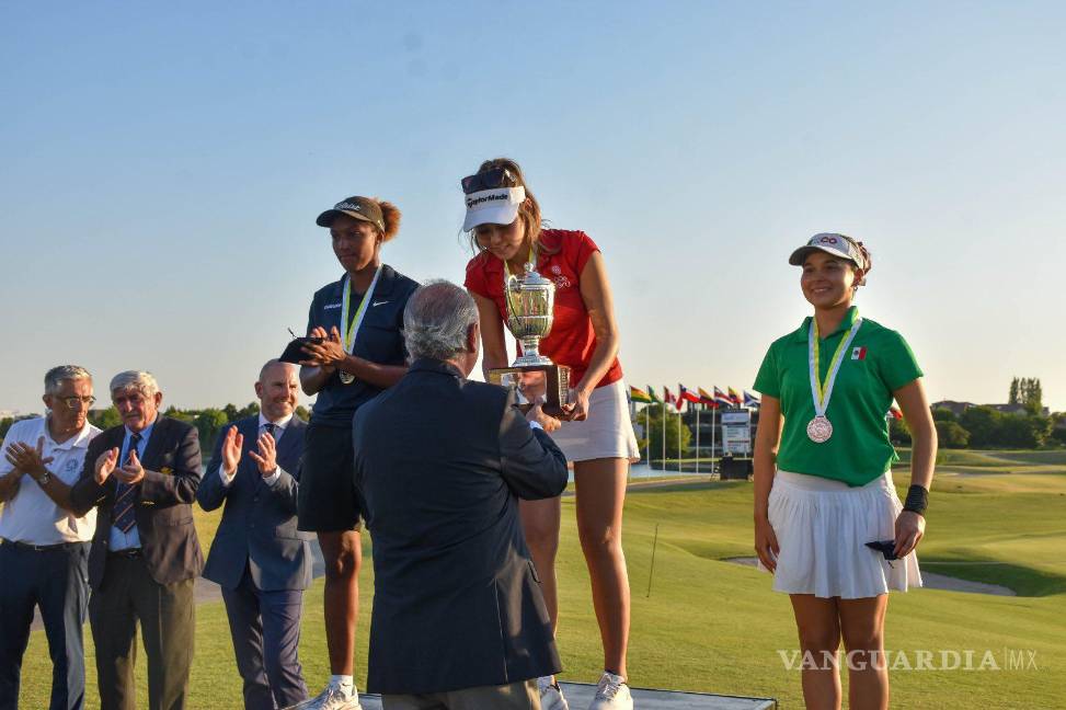 $!Con rondas de 72, 71, 70 y 74 impactos, la representante de Coahuila destacó entre 138 competidoras en el Abierto Sudamericano de Golf.