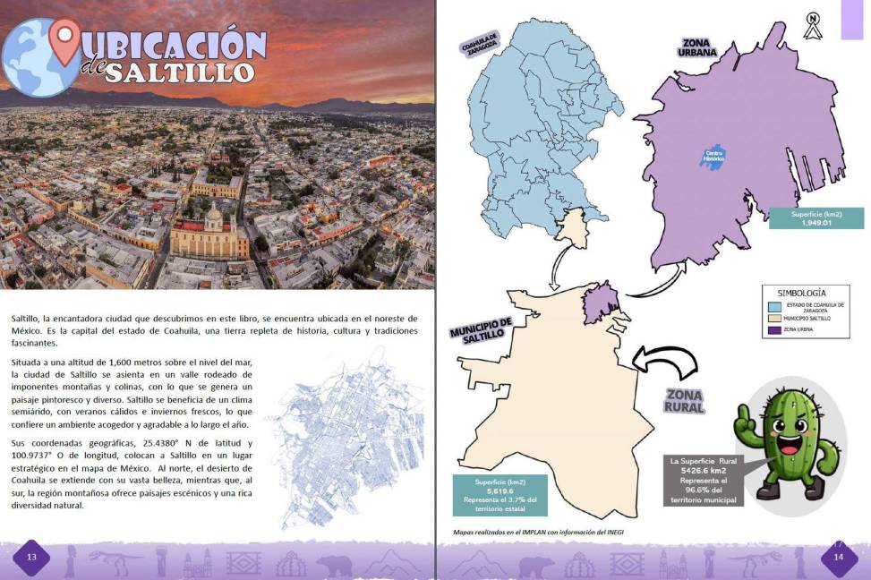 $!EL libro brinda a los pequeños una explicación de la ubicación de la ciudad, los barrios y un panorama sociodemográfico