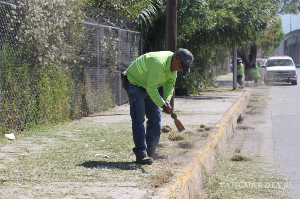 $!Se trabaja en la limpieza general del tramo vial conocido como “las curvas de Landín.