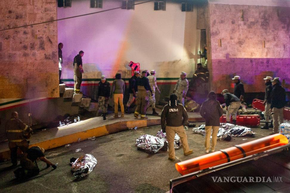 Así fue el incendio en Instituto Nacional de Migración en Ciudad Juárez en el que fallecieron 40 migrantes (fotos)