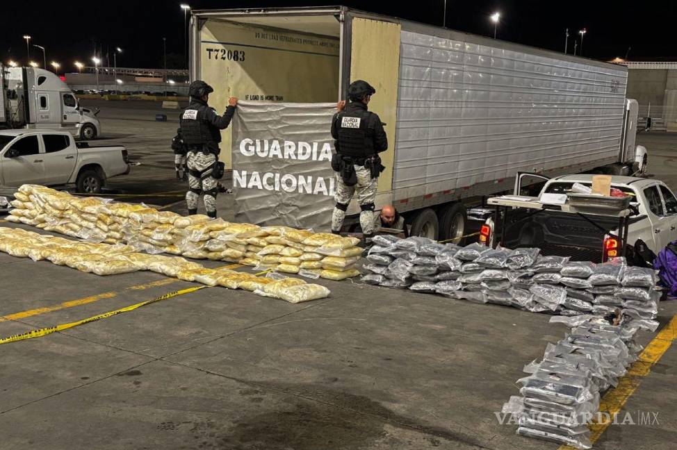 $!Decomiso de 537 kilos de metanfetamina y 60 de cocaína, son los primeros resultados del Operativo Frontera Segura de la GN en Baja California.