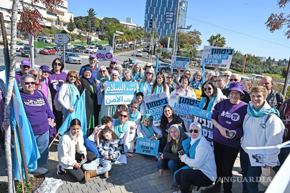 $!Imagen de una manifestación facilitada por la organización de mujeres más importante en Israel creada en 2014.