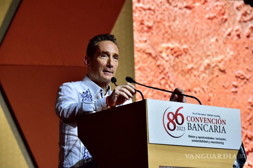 $!Daniel Becker, actual presidente de la Asociación de Bancos de México; durante la inauguración de la 86 Convención Bancaria.