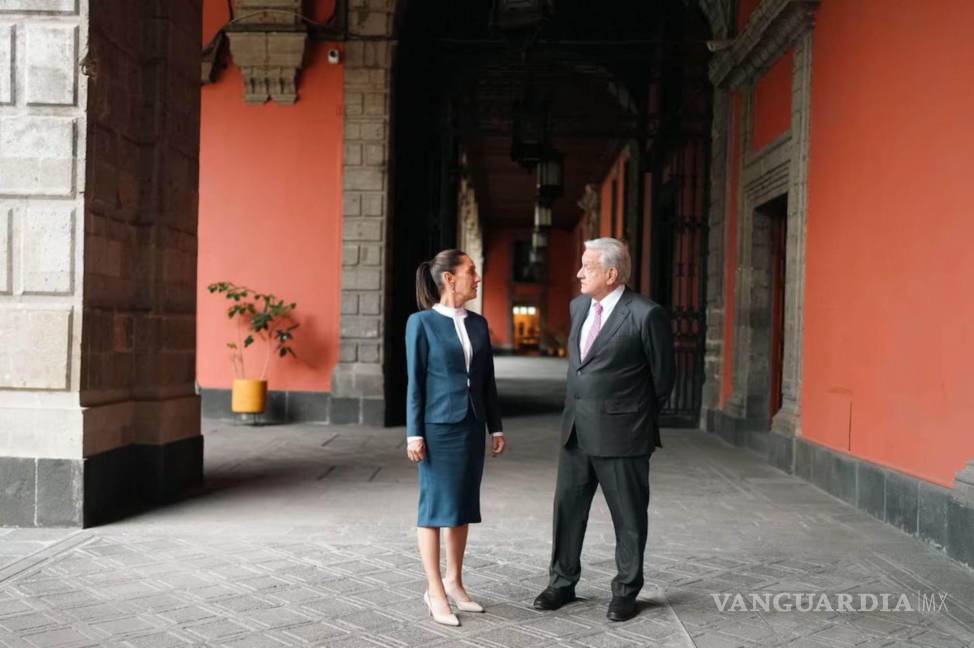 $!Claudia Sheinbaum, Presidente Electa, fue recibida por Andrés Manuel López Obrador, Presidente de México, en Palacio Nacional, entre los temas que tocarán son la transición de gobierno.