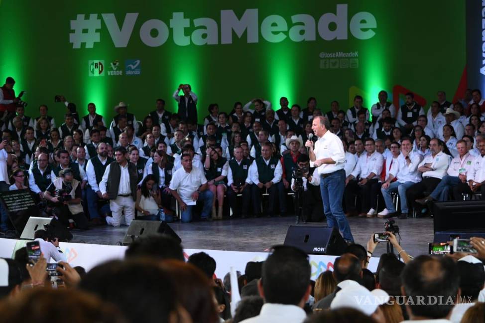 $!Meade se compromete a reforzar la seguridad de México durante cierre de campaña en Saltillo