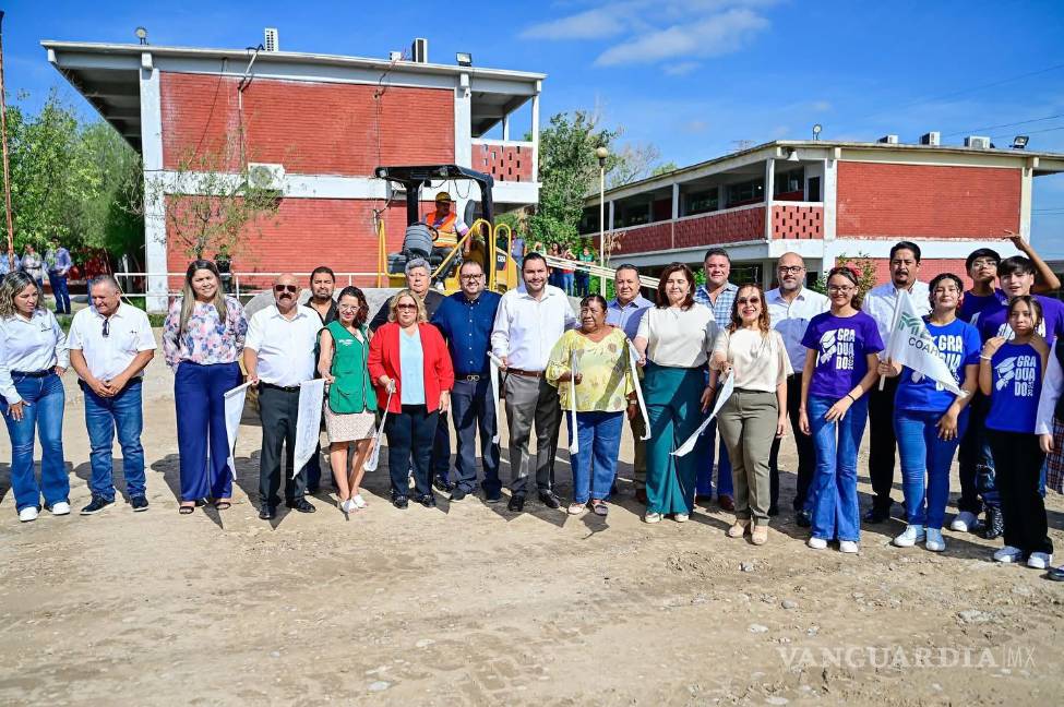 $!En la Secundaria Juan Gil González también se arrancaron obras de mejora con una inversión de más de 800 mil pesos.