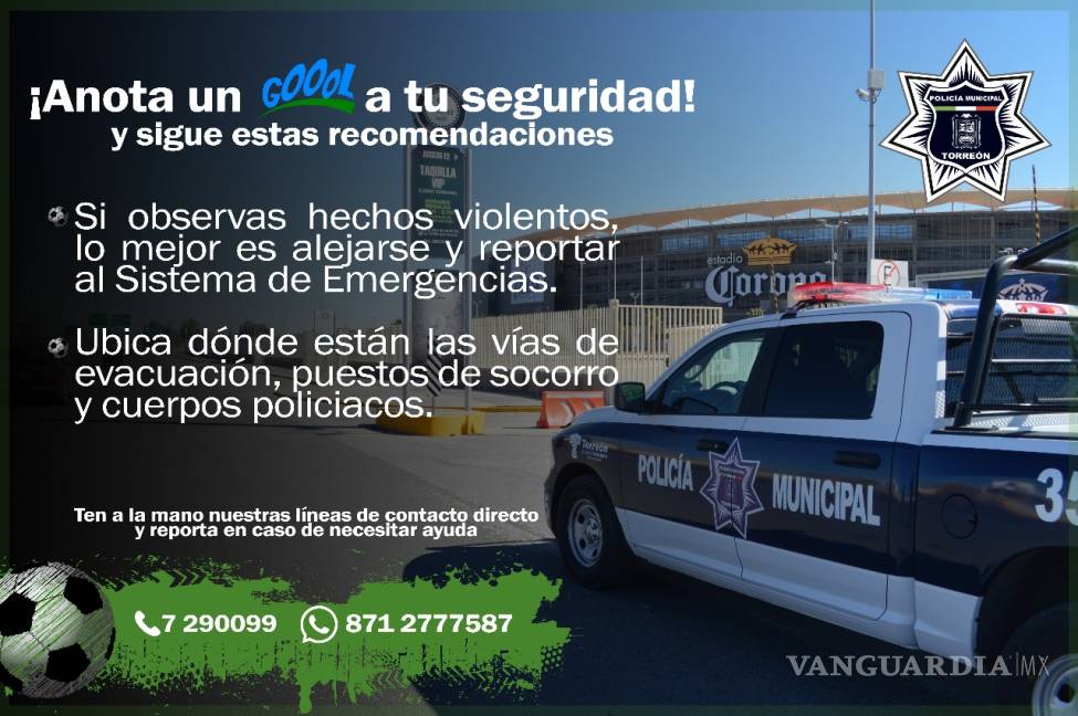$!Autoridades de Torreón alistan operativo de seguridad para la final Santos vs Toluca