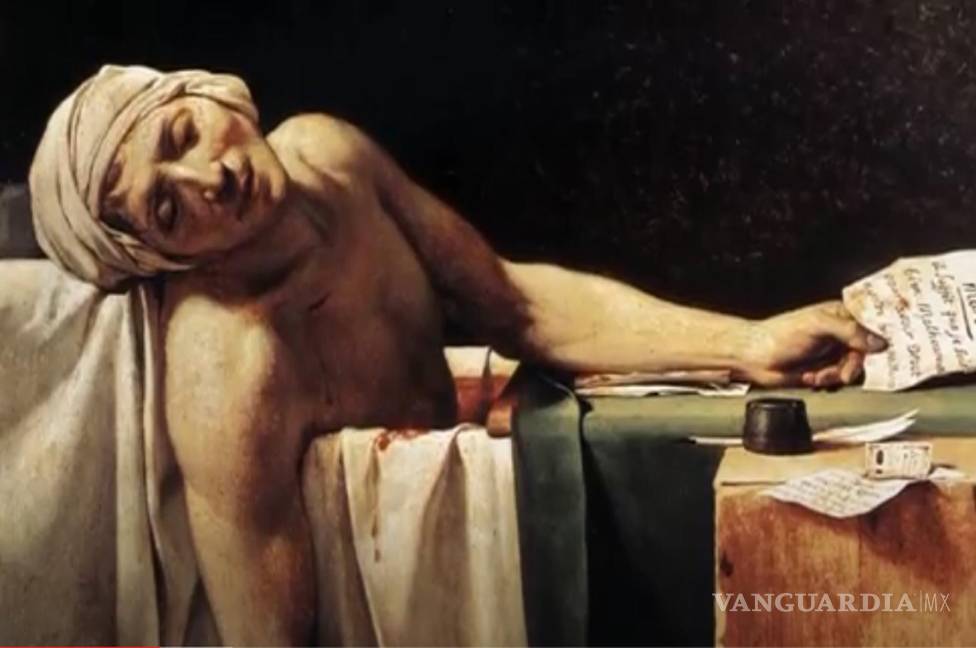 $!La muerte de Marat de Jacques-Louis David, (1748-1825). EFE/Museo de Bellas Artes de Bélgica