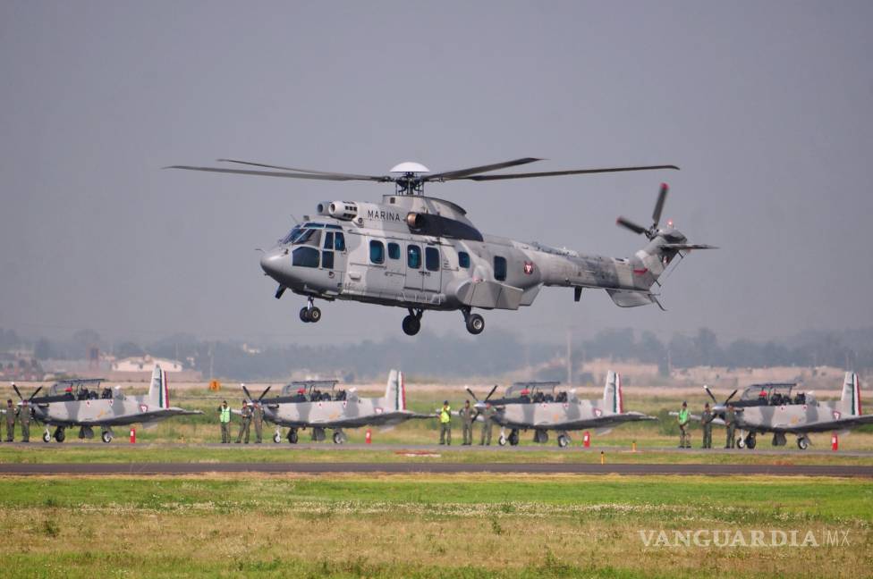 $!‘Calienta motores’ la Fuerza Aérea Mexicana para desfile del 16 de septiembre