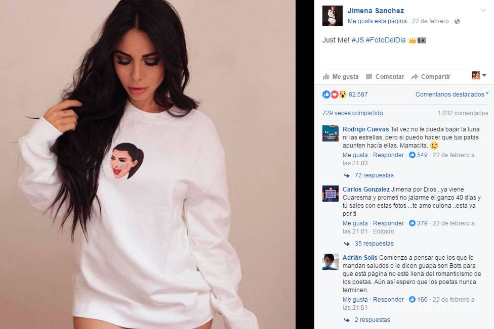 $!Así de fuerte es el acoso sexual que sufre Jimena Sánchez en redes sociales