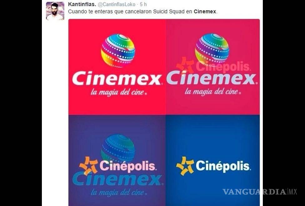 $!Los mejores memes de la cancelación de ‘Escuadrón Suicida’ en Cinemex