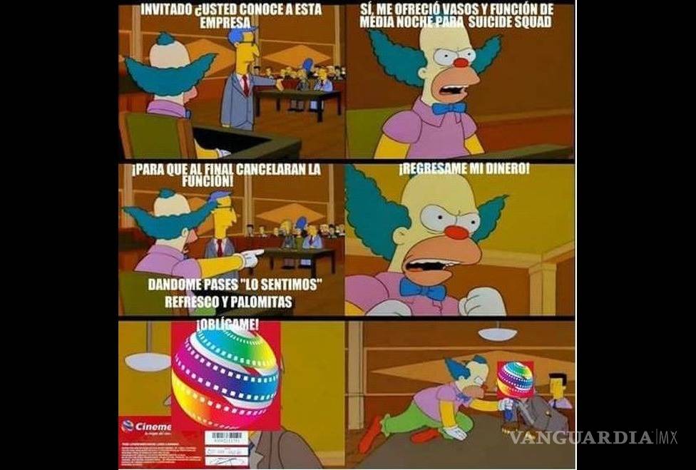 $!Los mejores memes de la cancelación de ‘Escuadrón Suicida’ en Cinemex