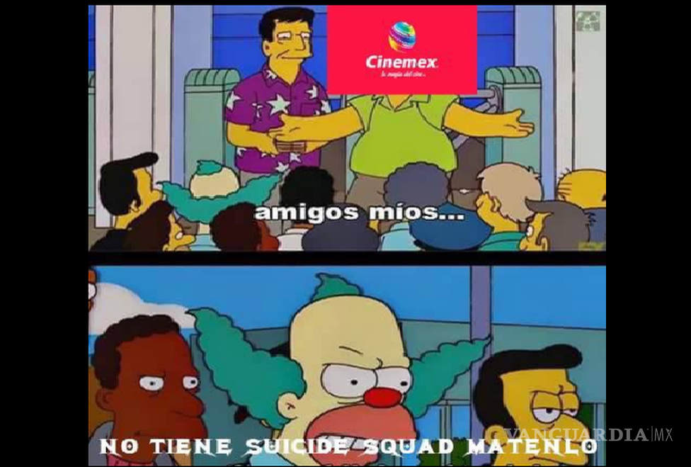$!Los mejores memes de la cancelación de ‘Escuadrón Suicida’ en Cinemex