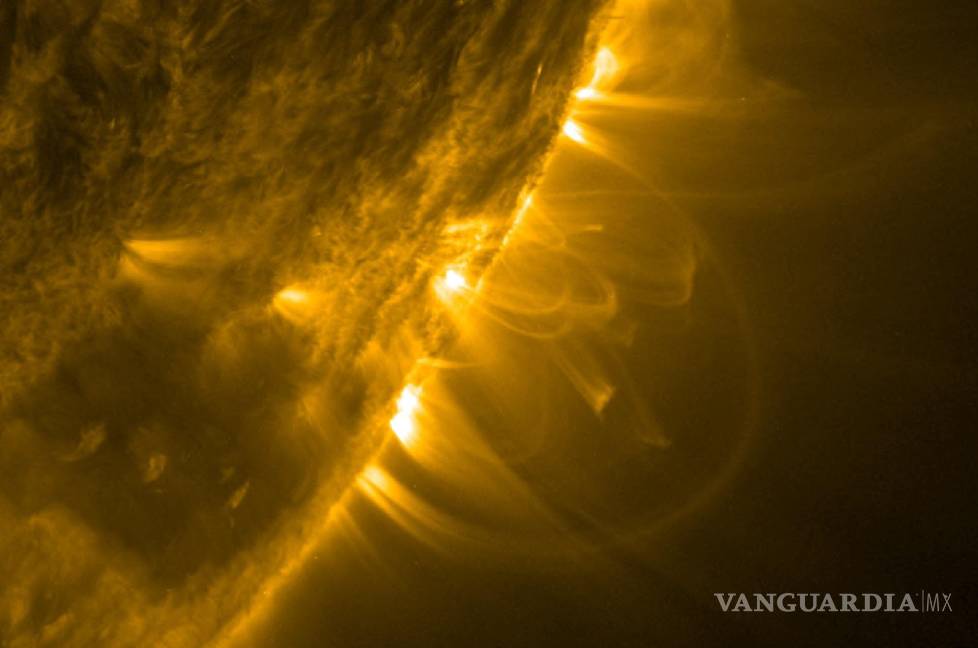 $!Borde solar, captado por Observatorio SDO. EFE/NASA/SDO