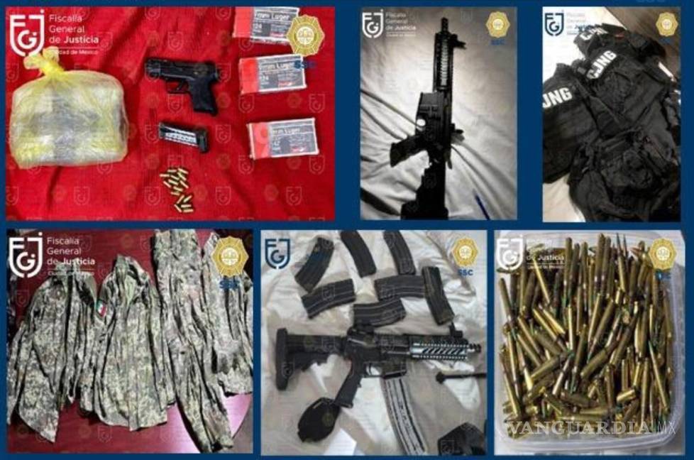 $!Desmantelan célula del CJNG que operaba en Tlalpan y Xochimilco