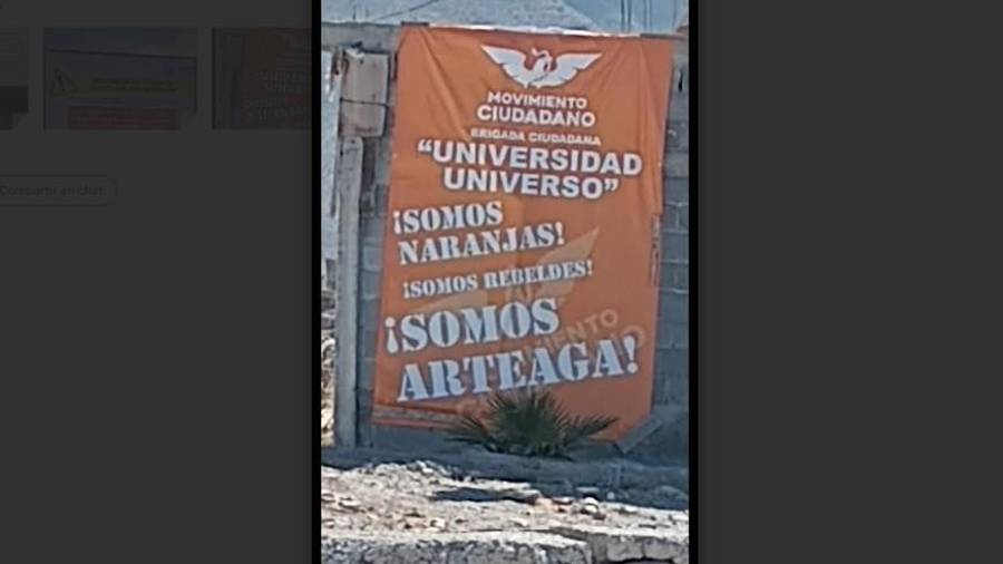 La brigada ciudadana “Universidad Universo” trabaja en favor de Movimiento Ciudadano.