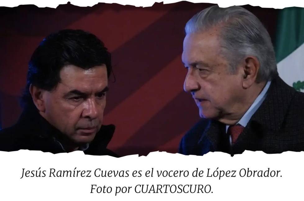 $!Jesús Ramírez Cuevas, vocero presidencial, “pone la muestra”: viola veda electoral.