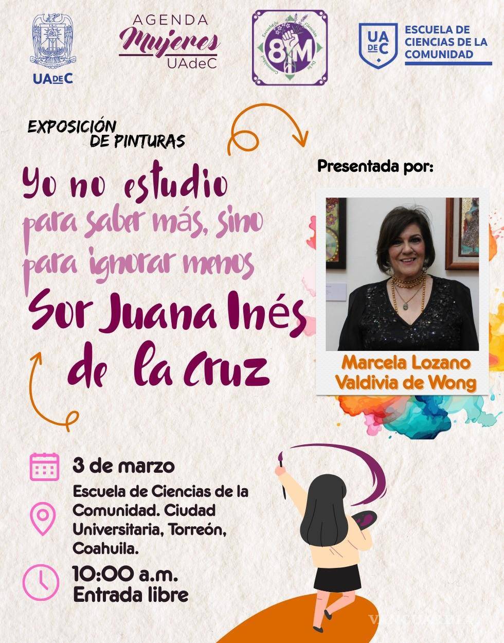 $!En la Unidad Lagunamontarán la exposición de pintura “Yo no estudio para saber más, sino para ignorar menos”.