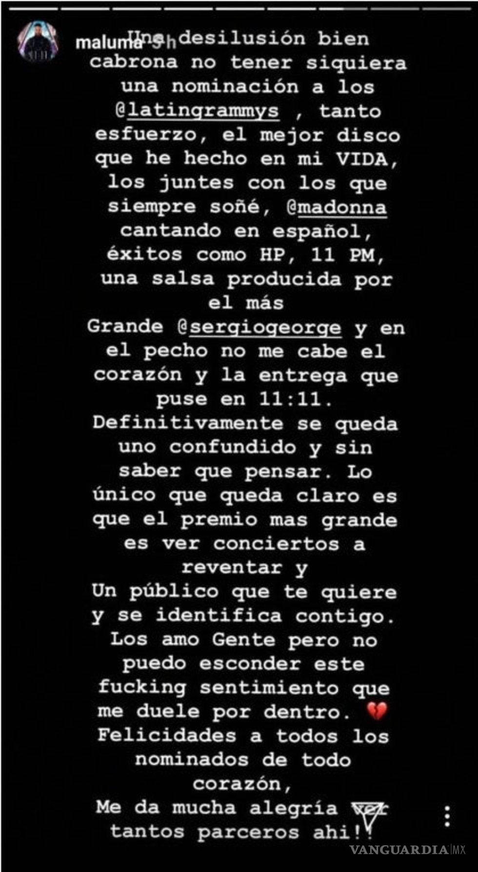 $!'Este jovencito, ya perdió el piso'; Pati Chapoy critica a Maluma por su protesta en contra de los Latin Grammy