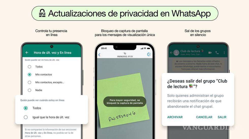 $!Las tres nuevas funcionalidades de WhatsApp.