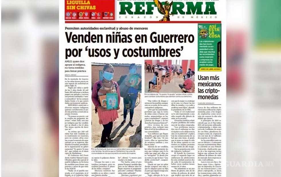 $!&quot;Ocurre en todas las clases sociales&quot;, dice AMLO sobre venta de niñas en Guerrero
