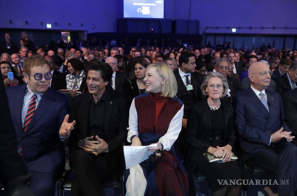 $!Premian a Cate Blanchett, Elton John y a Shah Rukh Khan en Davos 2018