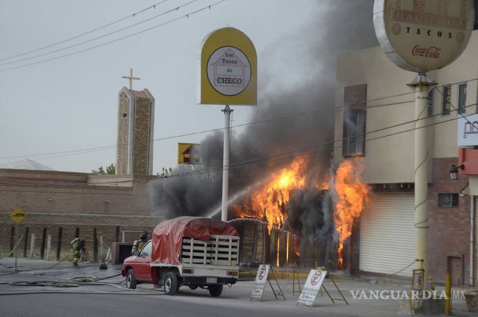 $!Estuvo cerca de otro incendio Tacos Checo