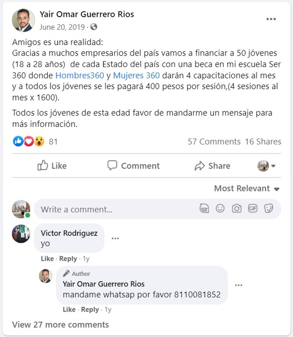 $!Desvían programa federal para construir su propio futuro