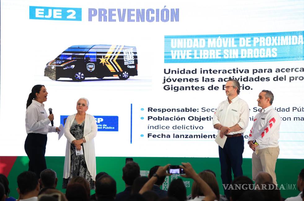 $!Gobierno de Coahuila presenta programa contra las adicciones: ‘Vive libre, vive sin drogas’