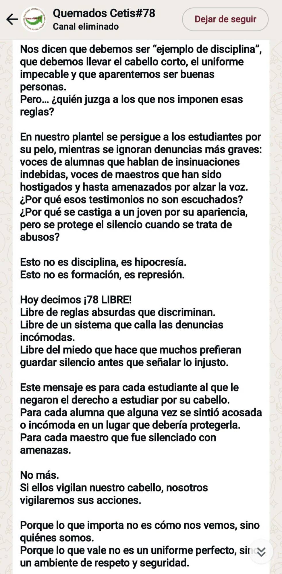 $!¿Qué pasó en CETIS 78? Protesta estudiantil se sale de control; director acusado de acoso sexual es golpeado