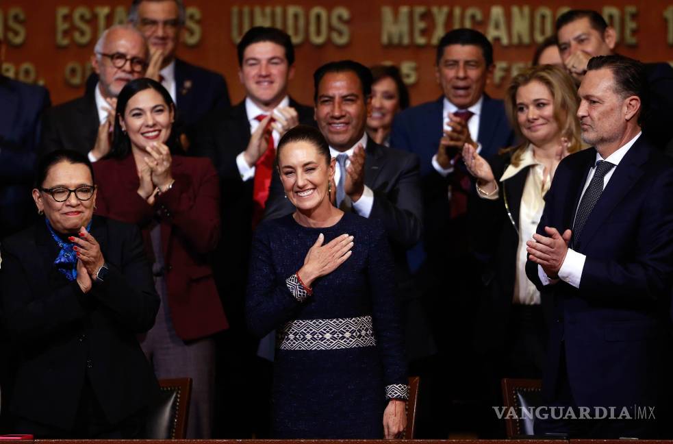 $!Por primera vez, el Poder Judicial no tuvo a su presidencia en el evento del 5 de febrero.