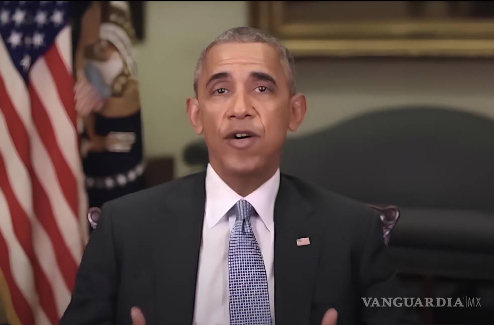 $!Fotograma de un ‘deepfake’ (video falso) de Barack Obama refiriéndose a Donald Trump.