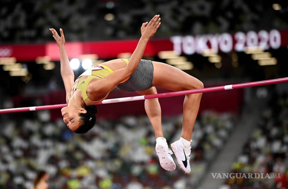 $!Marie-Laurence Jungfleisch de Alemania compite en la final de salto de altura femenino durante los eventos de atletismo de los Juegos Olímpicos de Tokio 2020 en el Estadio Olímpico de Tokio, Japón. EFE