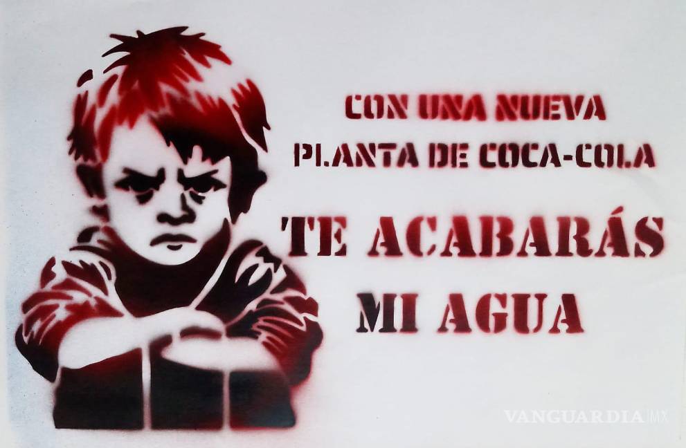 $!‘Te acabarás mi agua’: Artista se ‘inspira’ en campaña oficial para cuestionar la crisis del agua en Saltillo