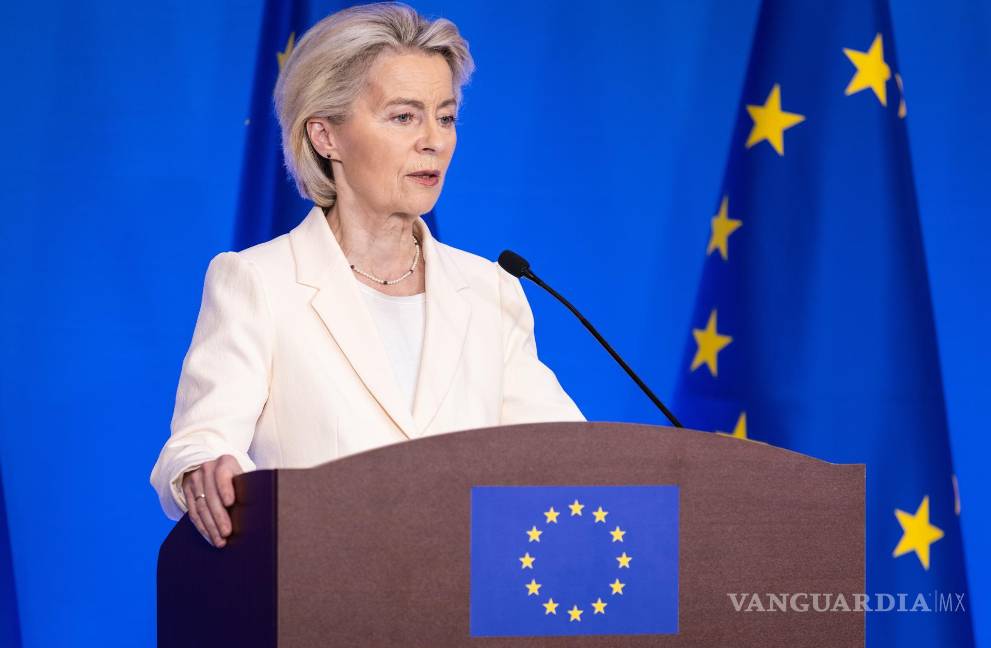 $!Ursula von der Leyen, afirmó que la UE desea lograr “una solución negociada” con respecto a los aranceles impuestos por el mandatario estadounidense.