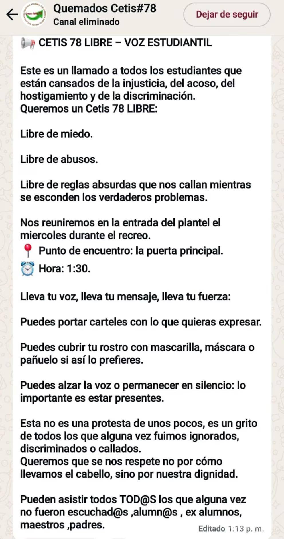 $!¿Qué pasó en CETIS 78? Protesta estudiantil se sale de control; director acusado de acoso sexual es golpeado