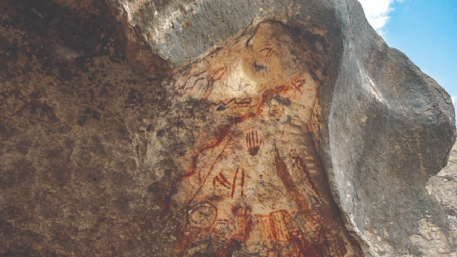 En Cueva Pinta II se han documentado más de 380 dibujos superpuestos, elaborados por antiguos grupos cazadores-recolectores.