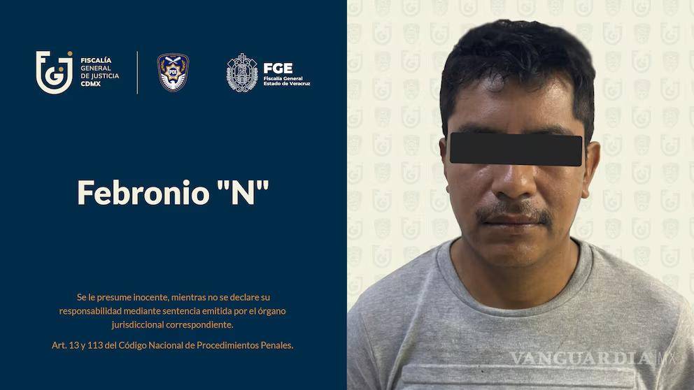 $!Detienen en Veracruz a presunto feminicida de Alma Elena, hallada sin vida en construcción de CDMX