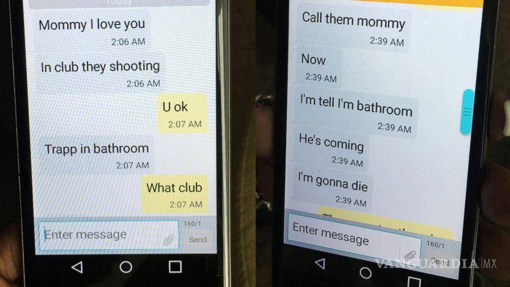 $!Eddie, víctima del tiroteo, deja un último mensaje a su madre, despidiéndose de ella y alertándole que hay un tirador activo en el Pulse.