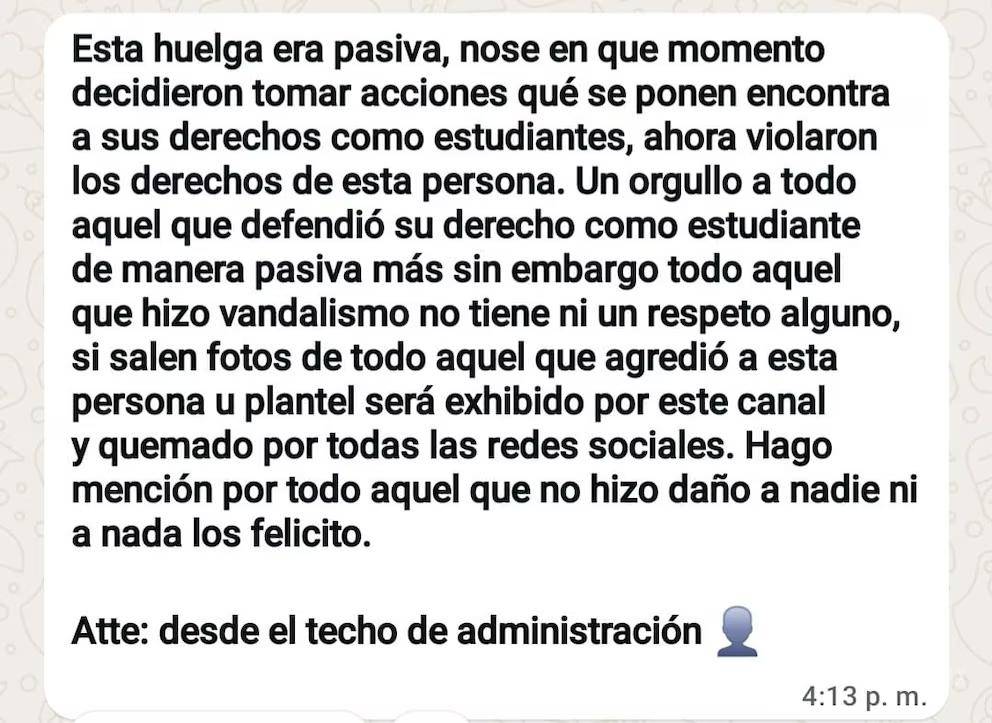 $!¿Qué pasó en CETIS 78? Protesta estudiantil se sale de control; director acusado de acoso sexual es golpeado