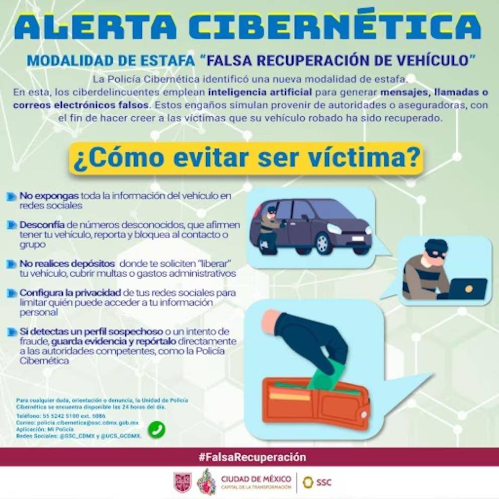$!Alertan sobre nueva estafa que utiliza inteligencia artificial para engañar a víctimas de robo de vehículos
