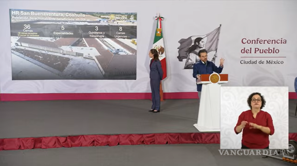 $!Zoé Robledo presenta cómo serán los nuevos hospitales del IMSS en Saltillo, Matamoros y San Buenaventura
