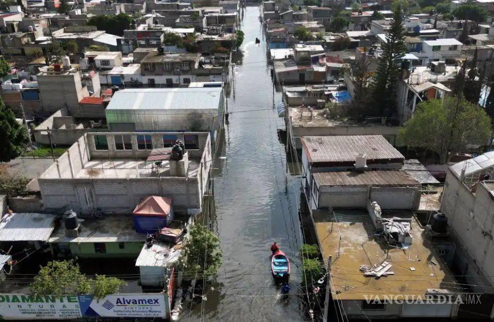 $!Chalco sigue bajo aguas negras, lluvias provocan nueva inundación