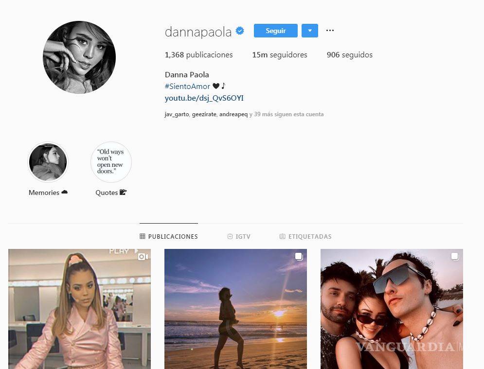 $!Tras destrozar a Gibrán, Danna Paola ya tiene más seguidores en Instagram que Belinda