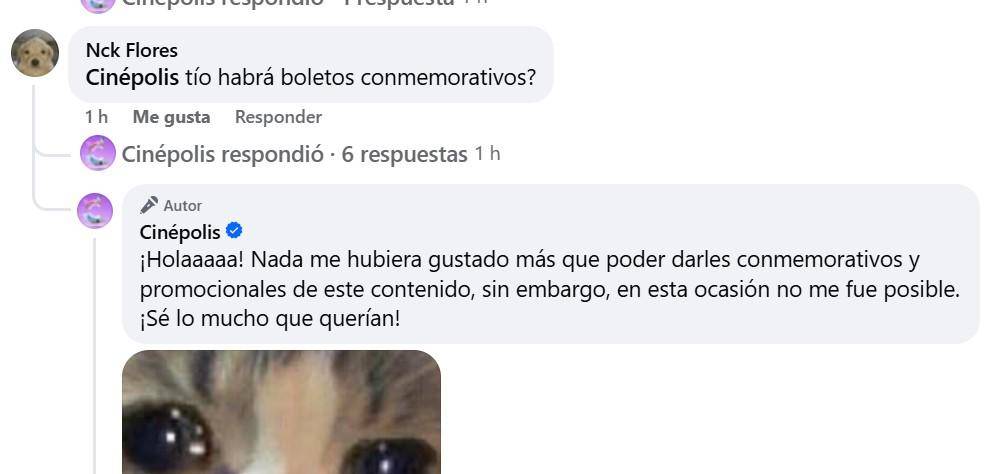 $!La cuenta de Cinépolis confirmó que no habrá mercancía especial.