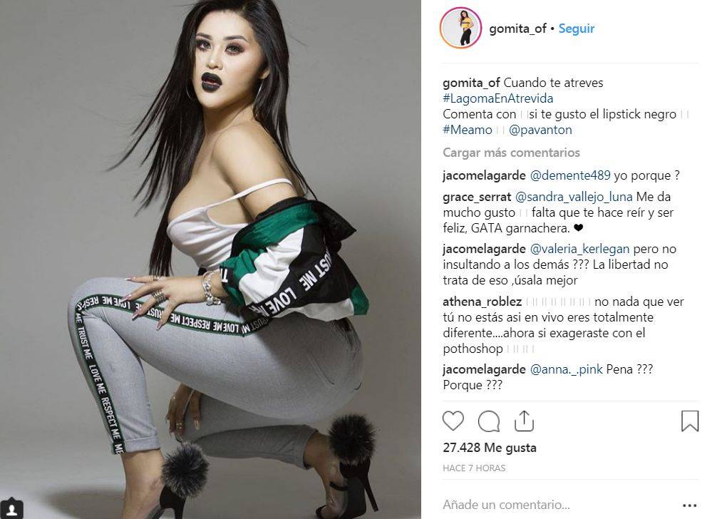 $!Acusan a Gomita de haber 'hackeado' su cuenta de Instagram