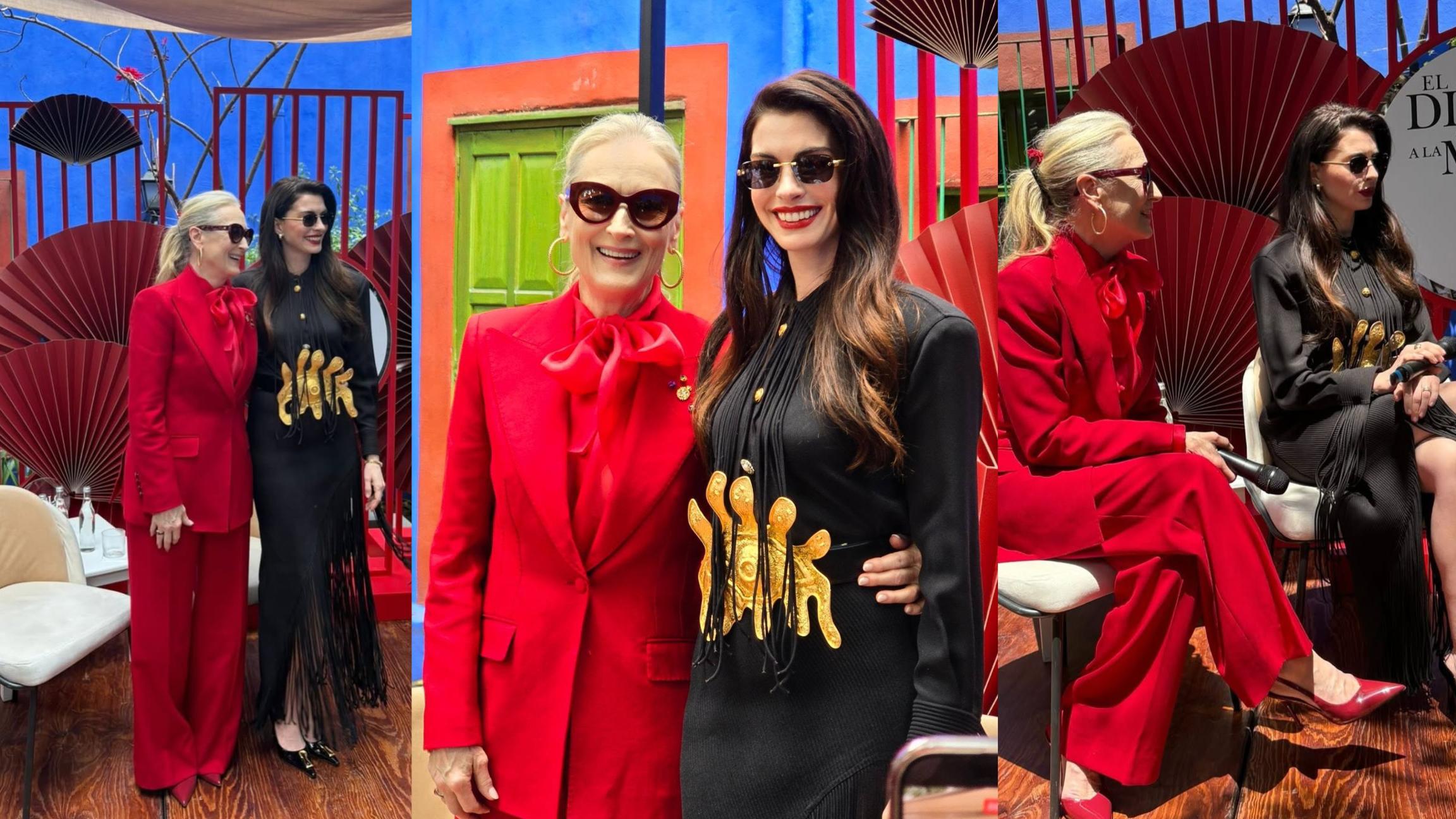 ¡‘El Diablo’ a la mexicana! Meryl Streep y Anne Hathaway visitan la Casa Azul de Frida Kahlo para promocionar película