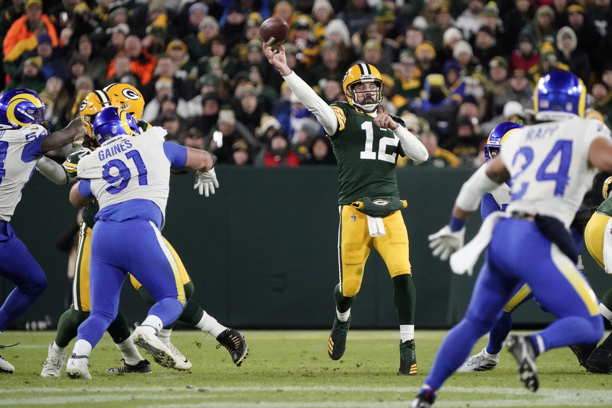 Packers pone presión en la Nacional y supera a Rams. Noticias en tiempo real