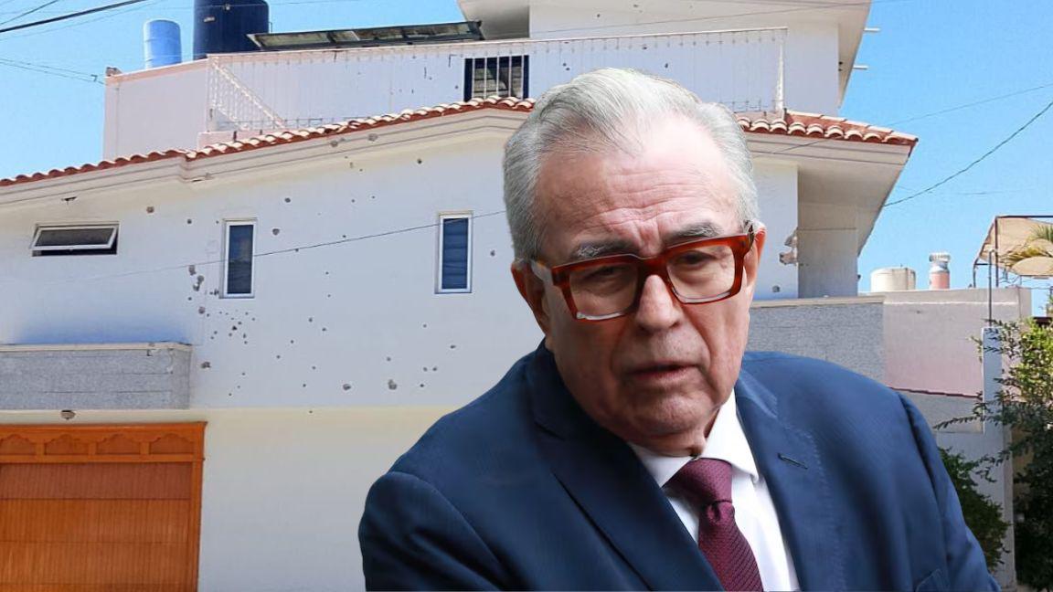 Reportan ataque armado contra presunta casa de Rubén Rocha Moya en Culiacán